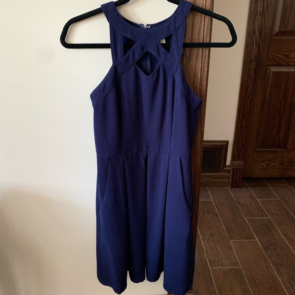 Semi formal navy blue dress